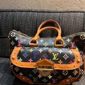 Louis Vuitton Black Multicolor Rita Handbag